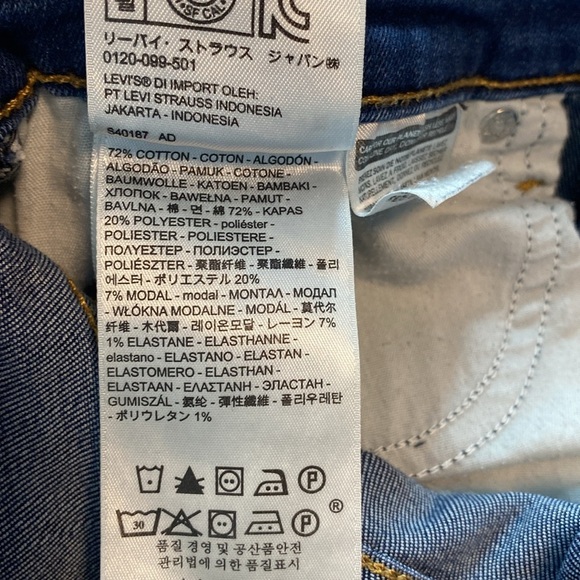 Levi’s -Blue 721 High rise skinny jeans - W27 L32 - Picture 6 of 7